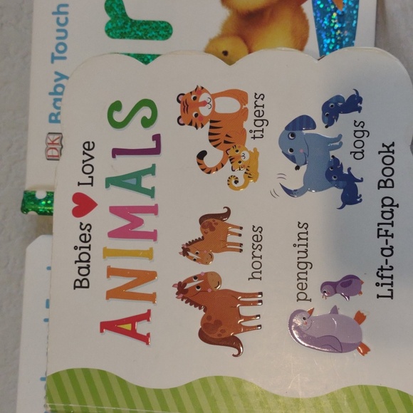 Bundle of 3 Baby Books. 2 touch and feel. One lift-a-flap book. GUC - Picture 4 of 6